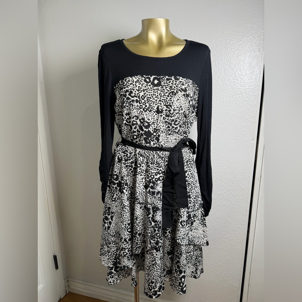 DKNY Women’s Leopard Print Dress 4